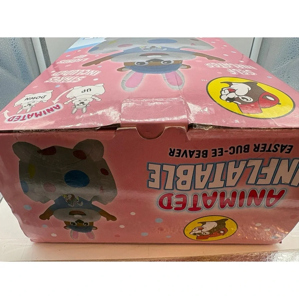 Buc-ee's Animated Inflatable Buc-ee Beaver Easter Outdoor Decor, Lights Up